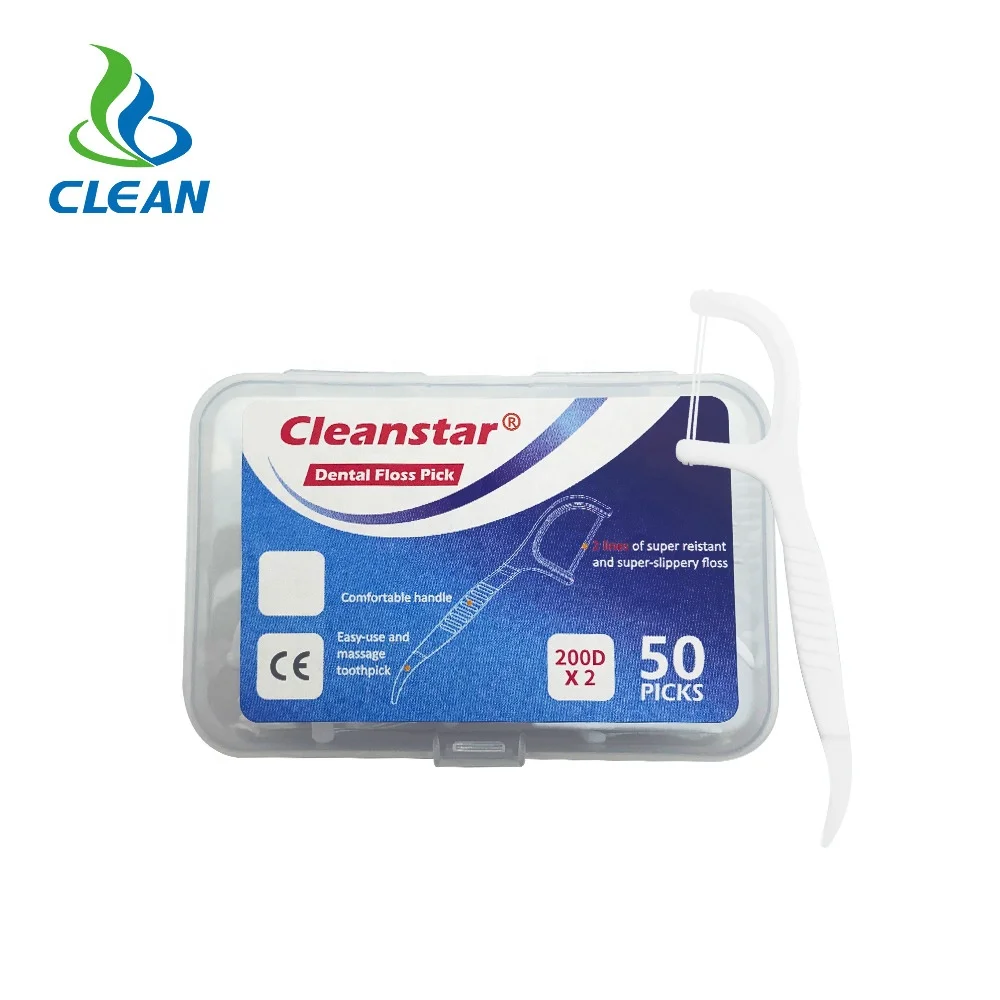 
Factory Outlet UHMWPE Thread Individually Wrapped Dental Floss Picks 