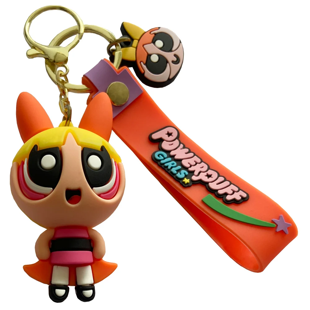 2D/3D Character Soft Pvc Keychain 3D Cartoon Cute Silicone Rubber Figure Keychains PVC Zipper Pullers High Quality