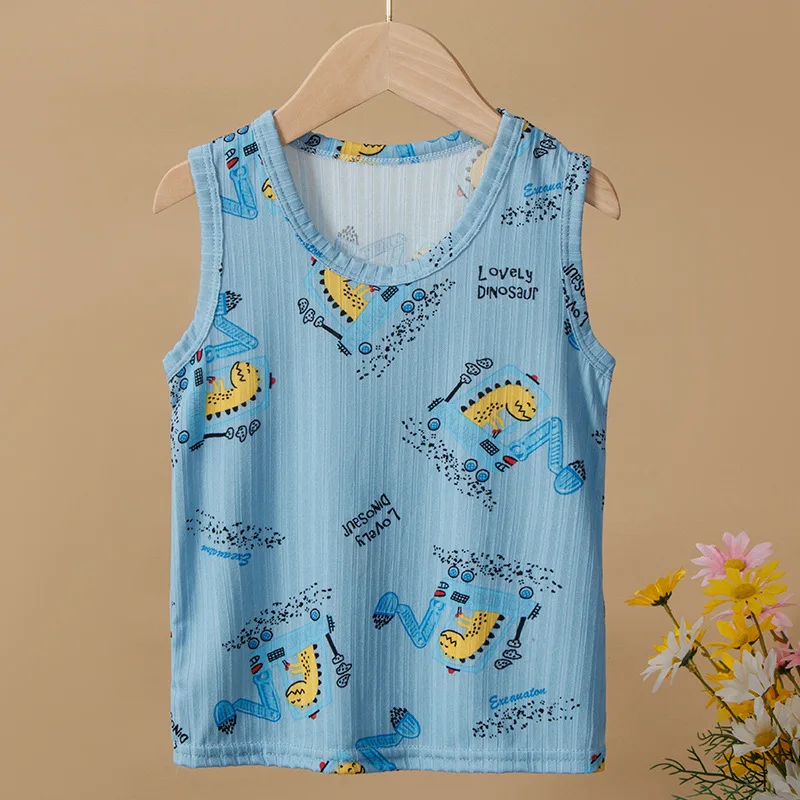 Wholesale Baby Boys Tank Tops Cheap Children Sleeveless T-shirts Kids Singlets Casual for Summer