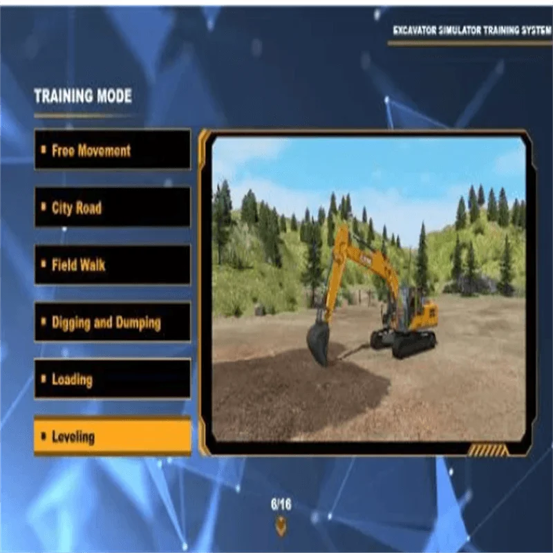 Construction machinery excavator simulator practice actual operation excavator simulation