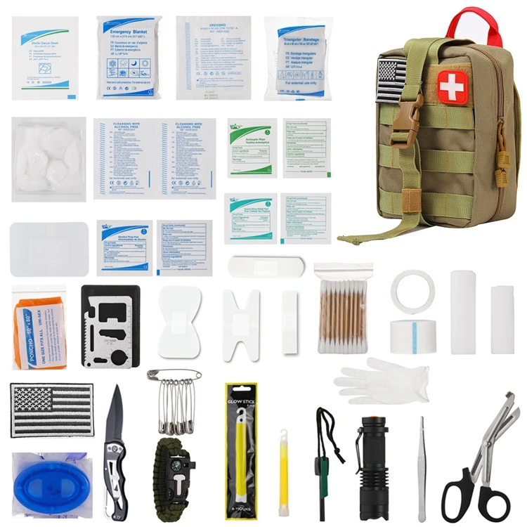 Oripower Customized hot selling customized tactical first aid kits individual survival first aid kit Outdoor Emergency Kit