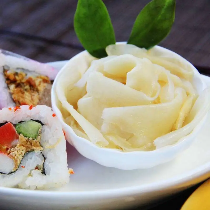 
hot sale 1.0KG Japan recipe sushi pickled ginger factory wholesale pink pickled sushi ginger 