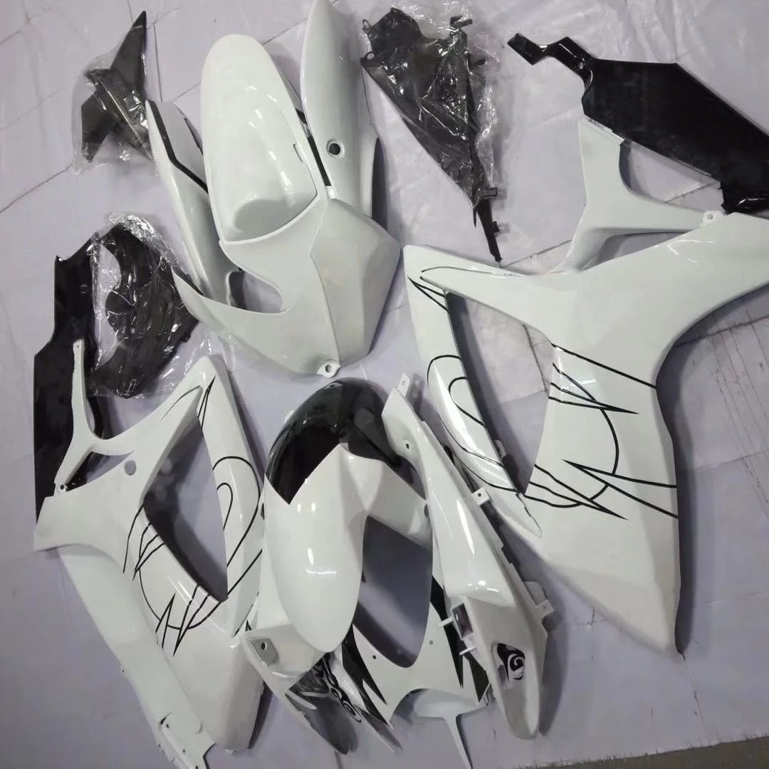 2021 ВСУЦ АБС пластик обтекатели комплект для SUZUKI GSXR600-750 2006-2007 белый