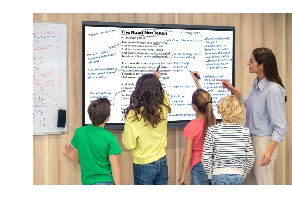 4K Interactive Flat Panel Conference Portable Electronic Digital Smart White Board