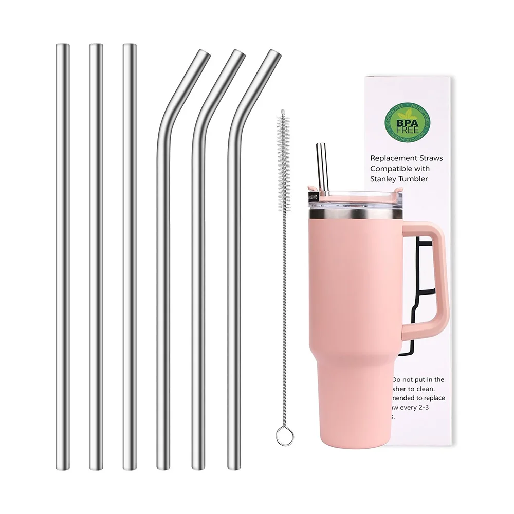 Best selling large capacity 40oz Tumbler straw extra Long 300mm straw Metal stainless steel straw