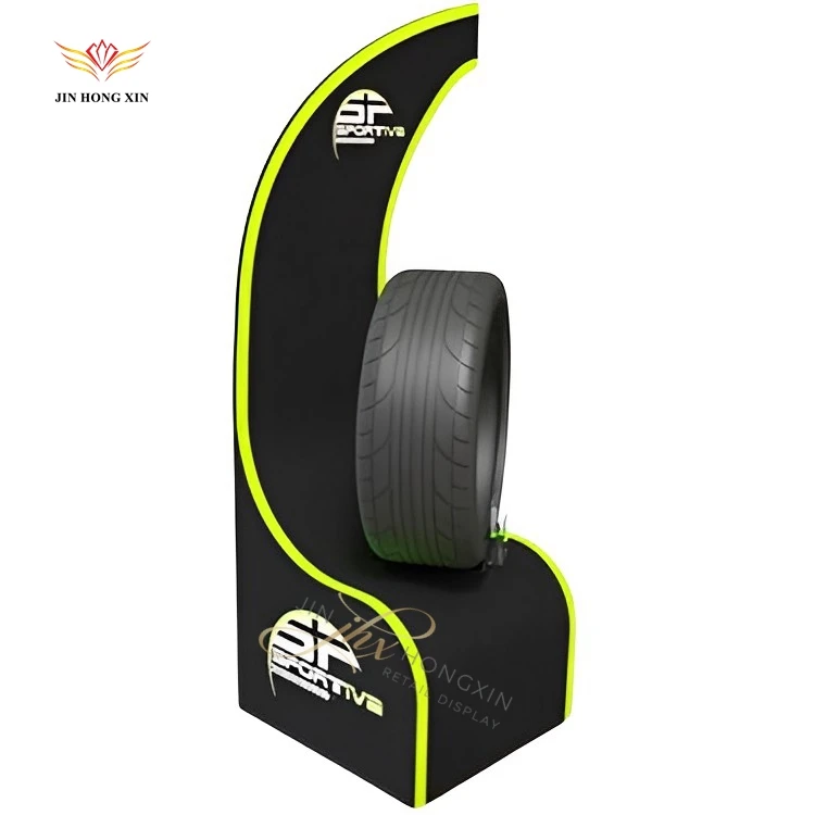 Factory Metal Car Motorcycle Truck Tyres Pallet Stand Stackable Storage Shelf Tire Display Rack