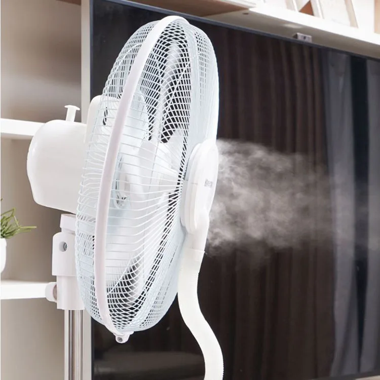 Поо AC220V DC12V перезаряжаемый стоячий вентилятор с батареей солнечный распылитель воды для наружного или внутреннего