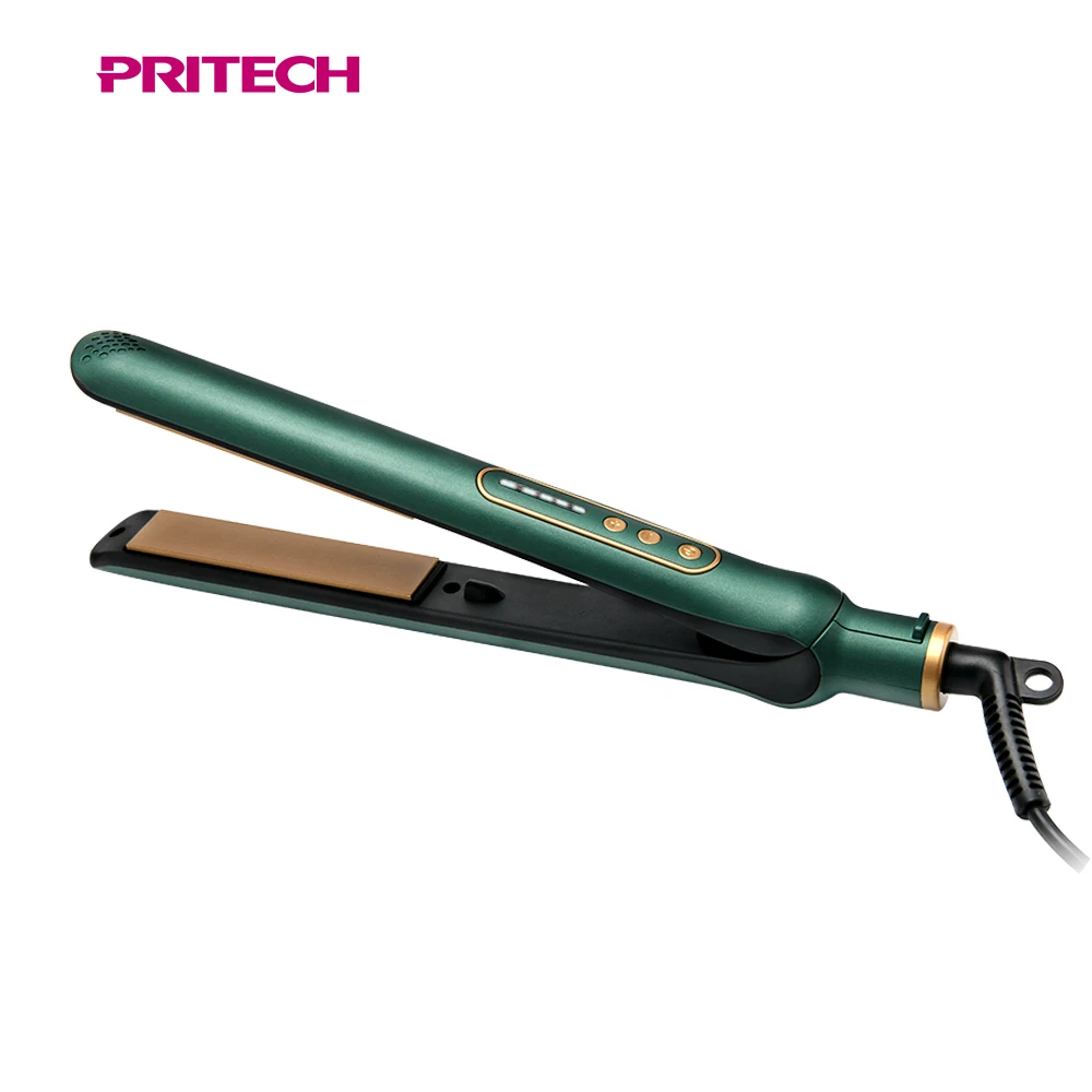 PRITECH   Ionic Hair Straightener Ceramic Coating Plate LED lamp Display Flat Iron