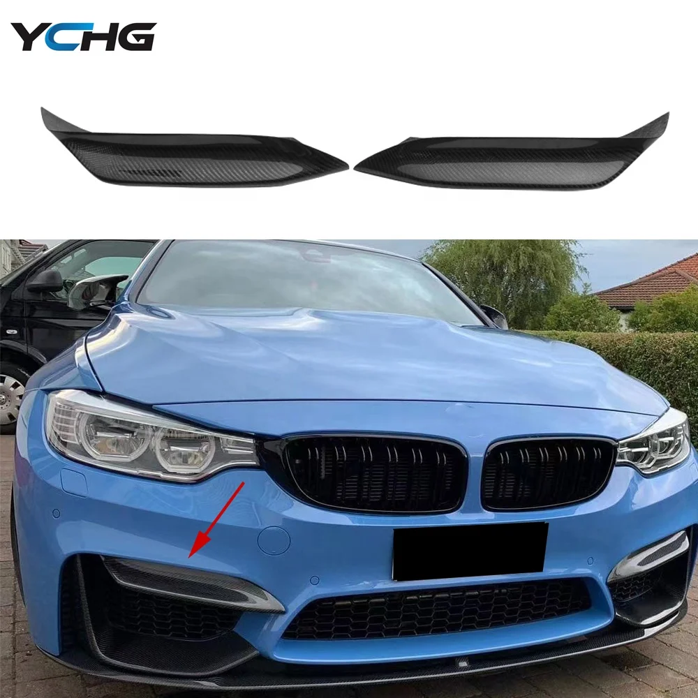 Верхний разветвитель F82 из углеродного волокна для BMW F80 M3 F83 M4 верхний переднего бампера воздушные канаты отделка