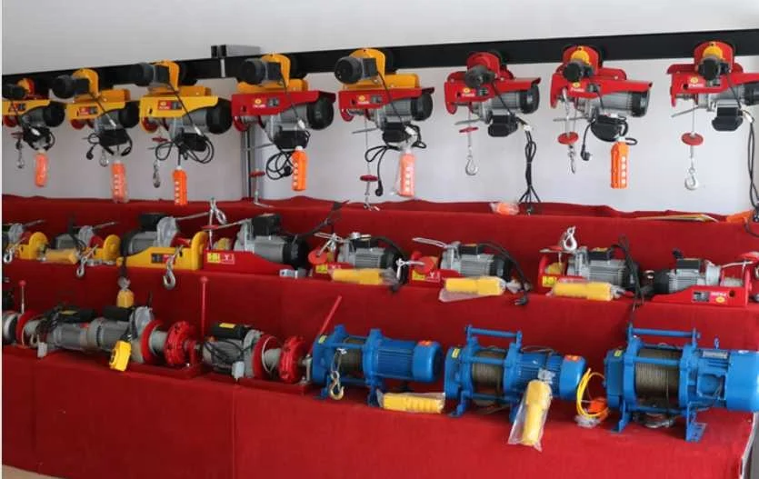 Electric micro wire rope hoist winch 220v 110v mini small crane hoist lifting machine for home use