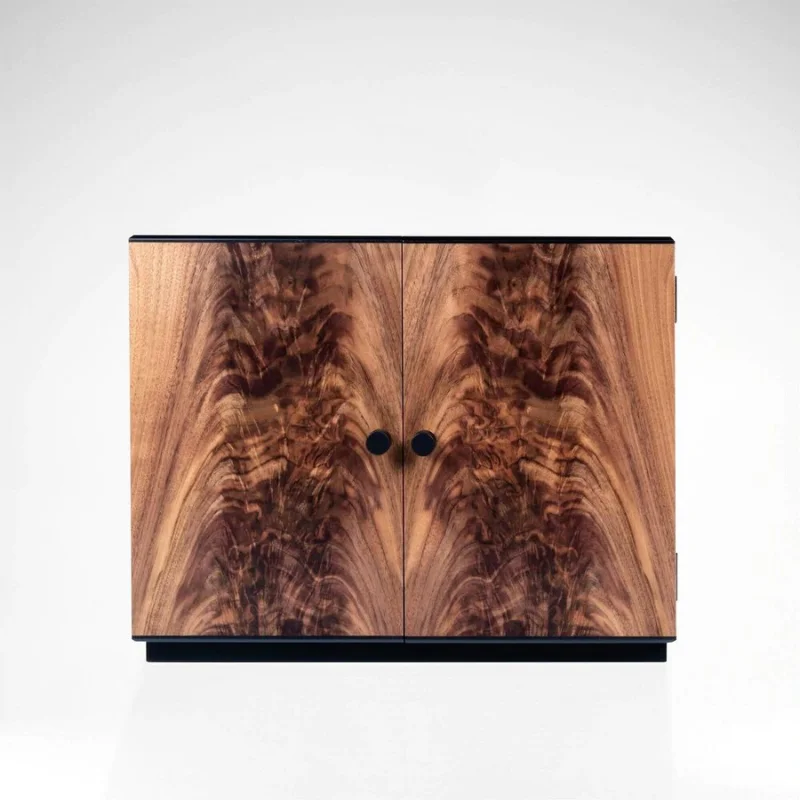 High quality Luxury Wood Spirit Wine Box Natural Wooden  glass Wine Glasses Gift Box