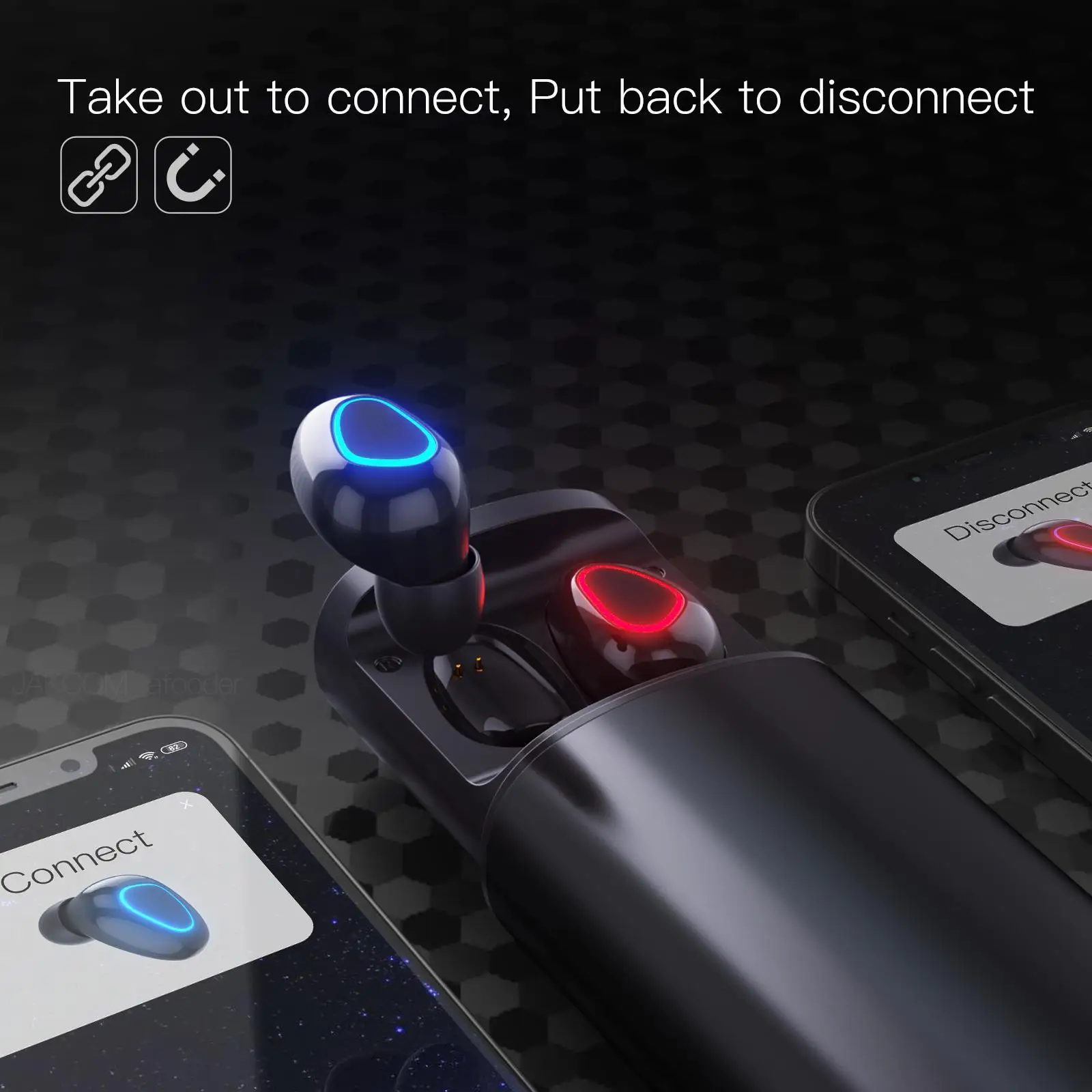 JAKCOM TWS2 True Wireless Earphone Power Bank 2in1 New Earphones & Headphones Super value as best for 7 mp3 air 3 tws i 100000