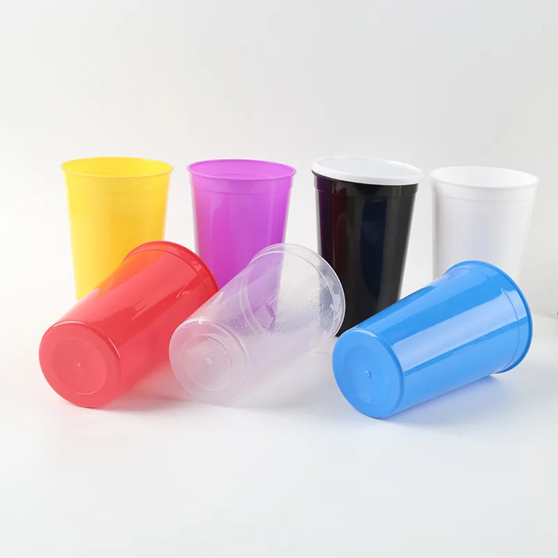 22oz Cheap Promo Simple Smooth Personalized Disposable Plastic Party Cups