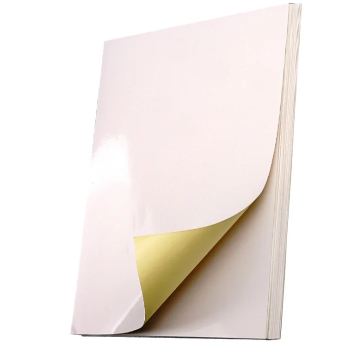 Self-Adhesive Glossy White Paper Labels Sticky Self Adhesive Paper Sticky Gummed PP PED sticker Paper