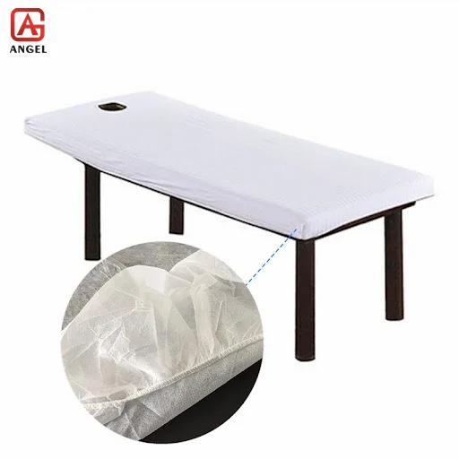 Wholesale Bedspread Nonwoven Fabric Bed Cover Elastic Massage Bed Cover