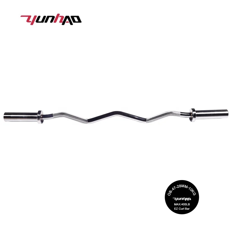 YunCheng Factory Direct Price Custom Logo 1.2 M 10 KG Weightlifting Curl Barbell Bar for Gym Home