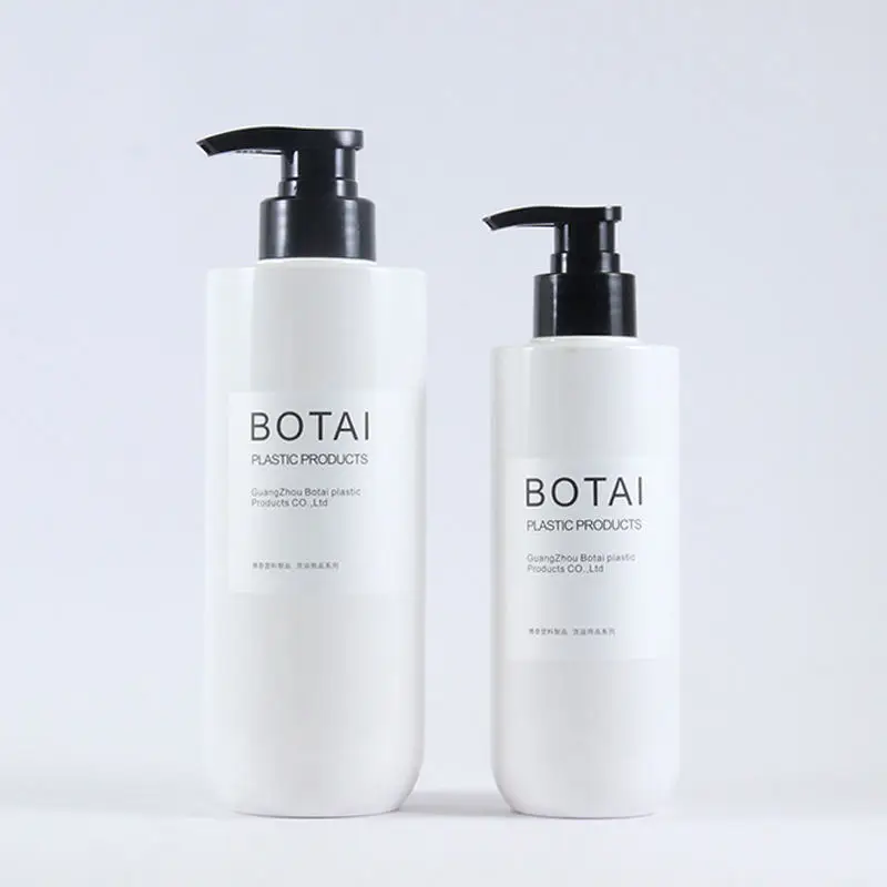 300ml White Empty Pump Lotion Bottle Cosmetic Packaging Liquid Soap Bottle Pet Pump Liquid Soap Bottle Shampoo Hair Plastic