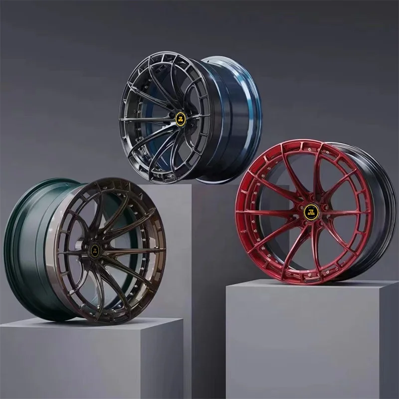 Jiangzao 2 Piece Dual Construction duoblock deep dish alloy wheels emira for  911 996  997 991  992  Carrea 4S GT2 GT3 RS