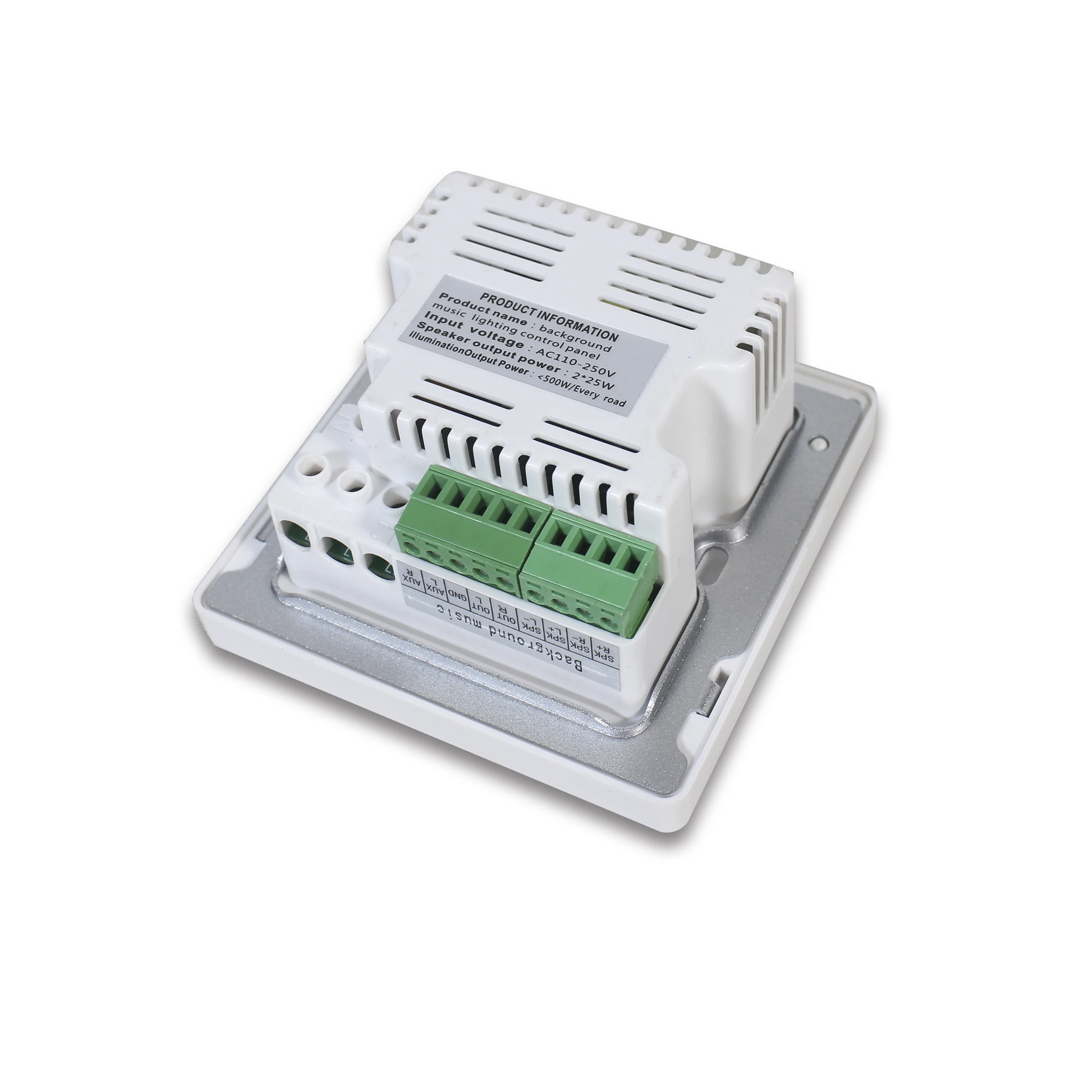 T 2 Channel Stereo Sound Background Music Host Bluetooth Wall Amplifier With Lighting Controls For Smart Home In Wall Amplifier