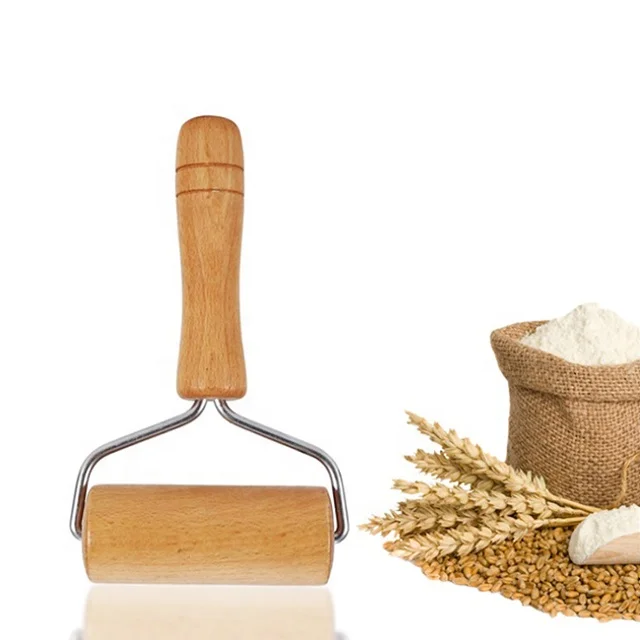 Factory Wholesale Beech Wood Pastry Pizza Rolling Pin for Home Kitchen Baking Pizza Dough Roller