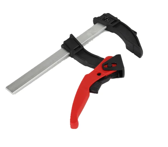 Ratchet design light lever clamp with C45 Steel rail  for professional woodworking job