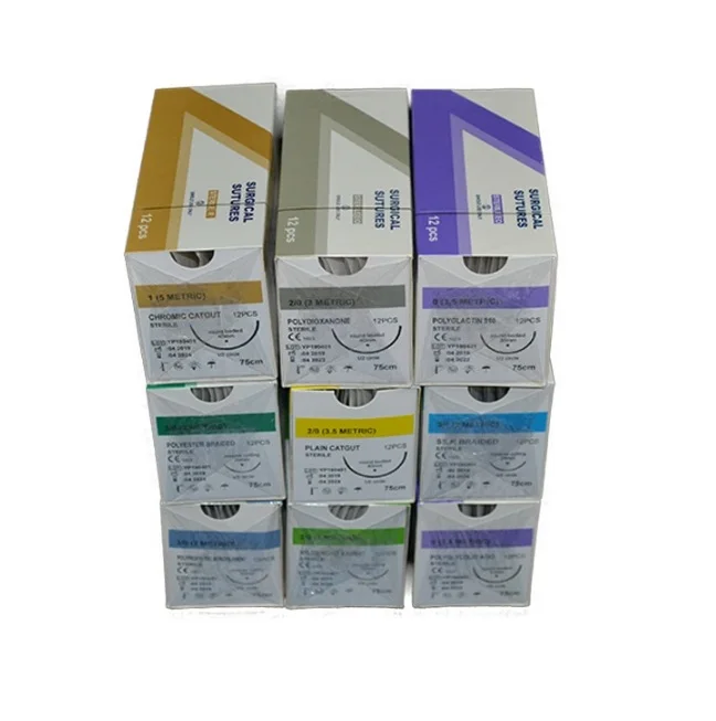 Medical Absorbable Surgical Chromic Catgut Suture with Needle