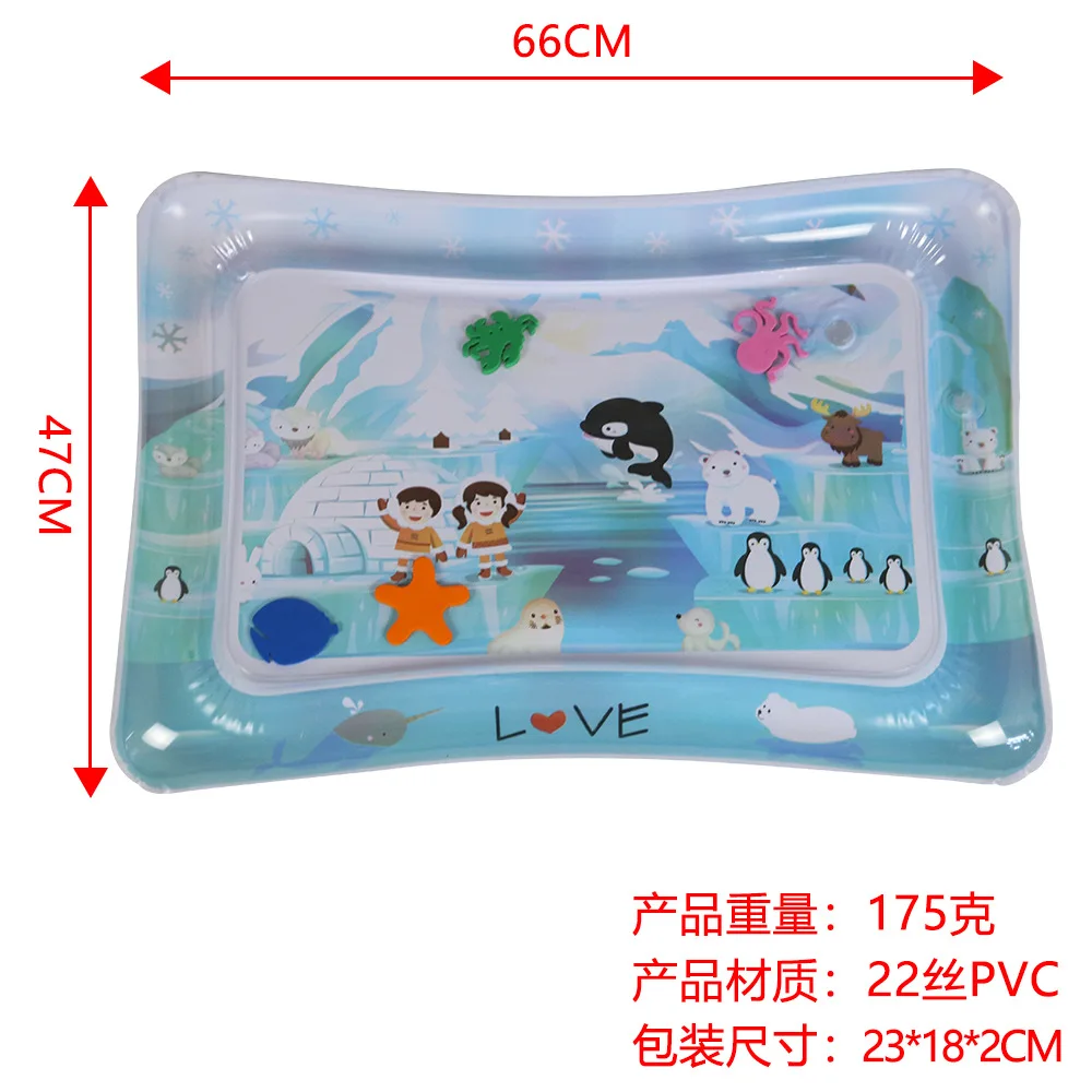 Inflatable Baby Tummy Time Water Play Mat For Children Inflatable Learning Play Mat For Kids Premium Toys