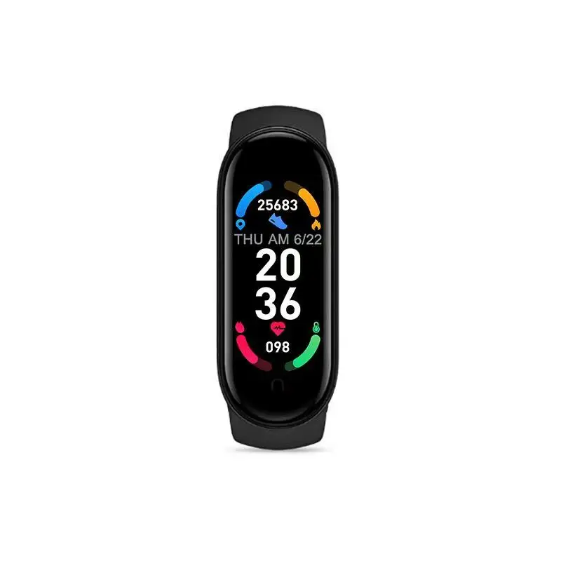 
2021 Best M6 BT Remote camera Smart Watch Fitness Bracelet with LED Display Wristband Heart Rate Monitor 