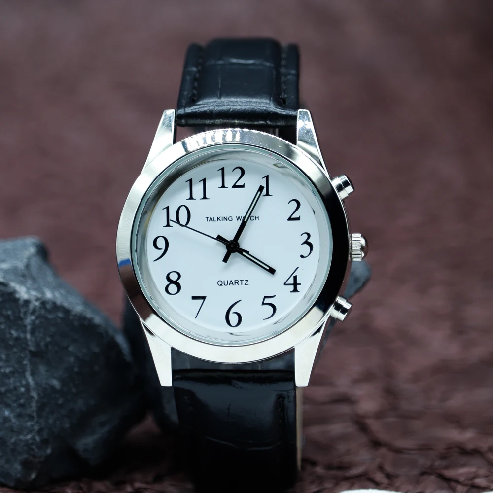 Wholesale Talking Watch Voice Menu English Custom Language Old People Watch For Blind Senior Parent Gift