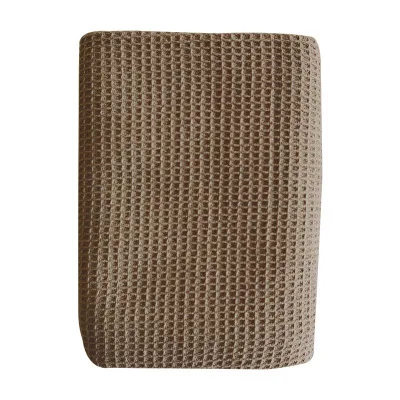 Wholesale Waffle pattern plain Color 100% Cotton Cleaning Dish Cloth kitchen towel mat towel
