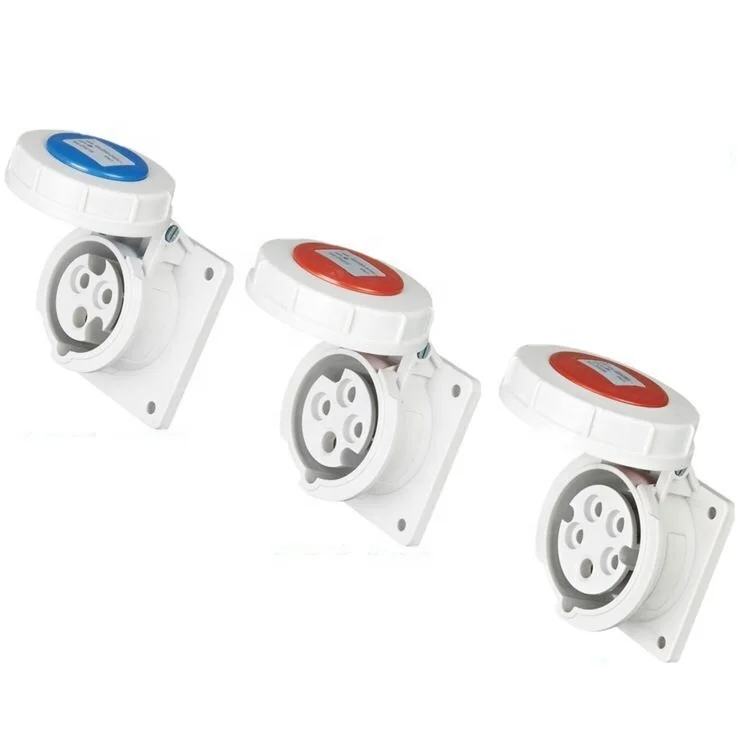 Промышленная водонепроницаемая розетка type 3152 16A IP67 5pin 3P + N + E 220v-415v