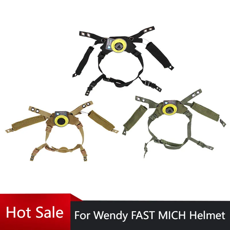 Factory Price Tactical Helmet Dial Suspension System Chin Strap for Fast MICH Wendy Airframe Helmet