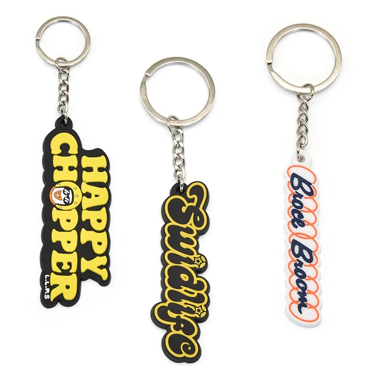 XP-Promos Promotional business gift  custom logo key chains 2d 3d pvc keychains personalized key chain soft rubber keychain