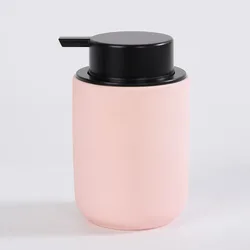 Wholesale Hot Selling Nordic Custom Pink Grey Green Hotel Ceramic Bathroom Accessories Lotion Bottle Liquid Soap Pump Dispensers