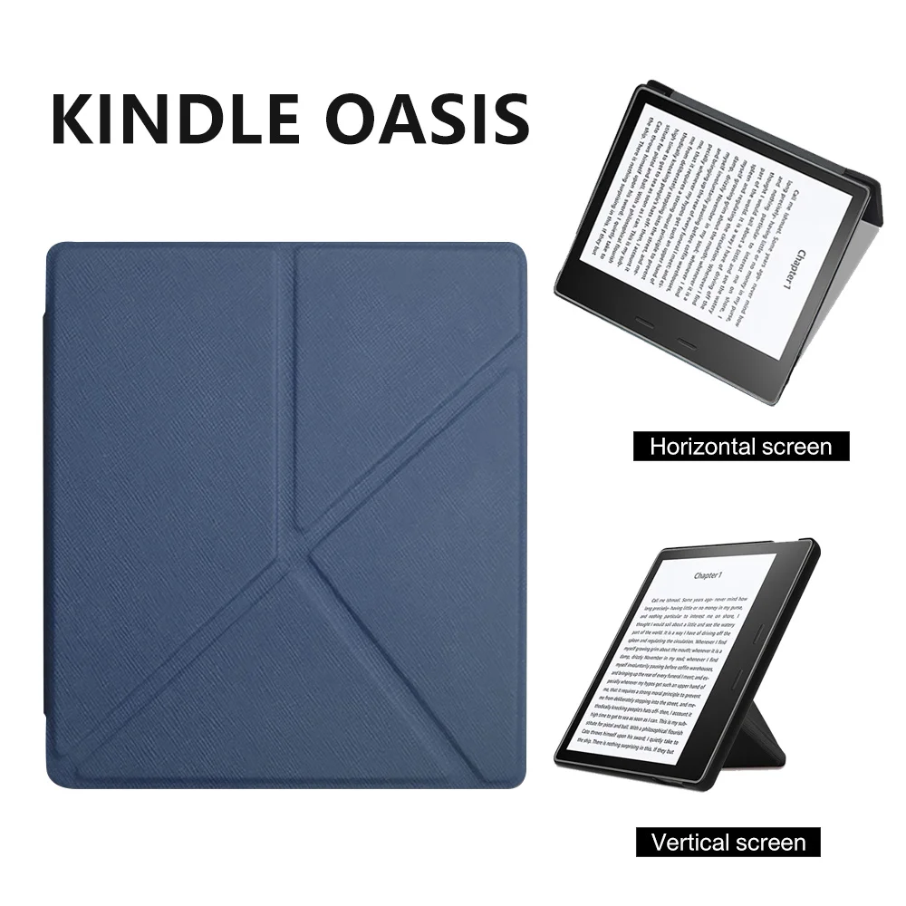 Origami ereader case with Auto Sleep/Wake Smart Magnetic closure Slim light weight case For Kindle oasis 3