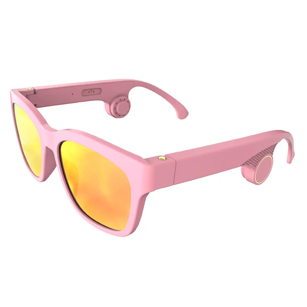 2020 New Girls Black Golden Foldable Reading Google Spy Eye Glasses For Women Funny Smart Bone Conduction Blue tooth Eye Glasses