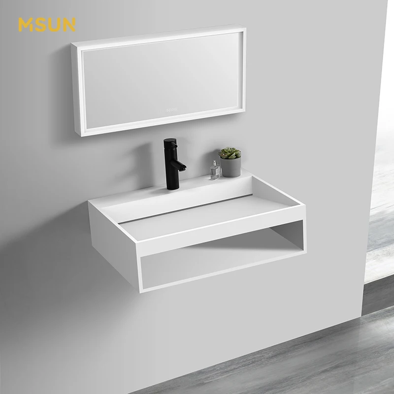 Hot selling acrylic solid surface foot washer new design bathroom washing basin