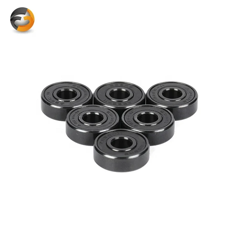 High Quality 608RS Deep Groove Wheel Bearings Cheap 608RS Black Skate Bearings Black Flash 608RS Skateboard Bearings