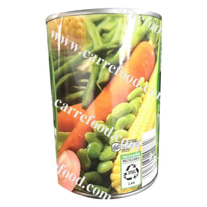 Mixed vegetables 425g for Macedoine To Nigeria market from carrefood