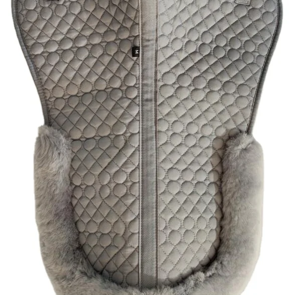 2023 Horse Riding Equipment 1 Inch Thick Pressed Contoured Western Wool Felt Horse Saddle Pad For Horses