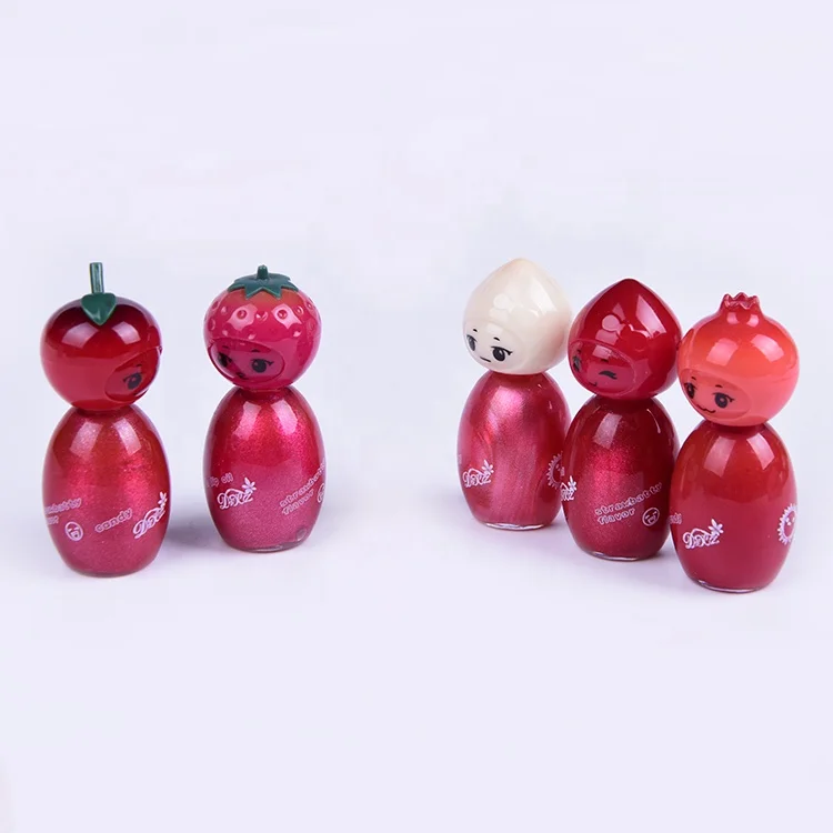 Latest arrival hot sale fruit candy flavor lip gloss cute shape glitter Waterproof shine liquid lip gloss