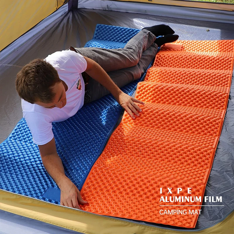 2024 Hot Sell Custom Logo IXPE foam sleeping pad Foam Egg Crate Sleeping Folding Pad