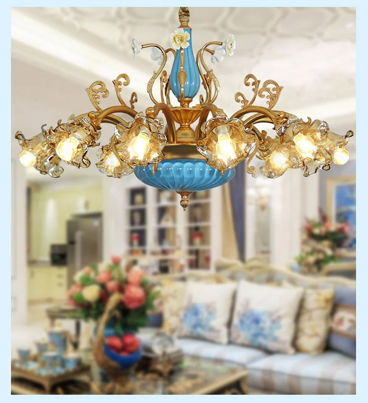 Luxury french chandelier brass lighting hot sale french copper chandelier living room popular brass pendant chandelier wholesale