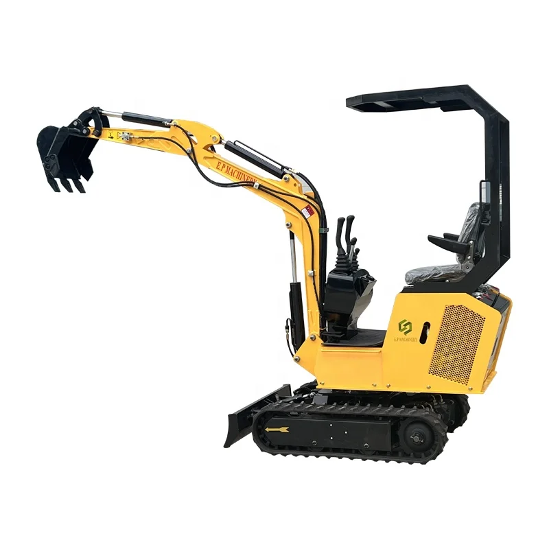 Import A Chinese Sell Best Price Hydraulic Small Digger Machine Backho New Crawler Mini Excavator 1Ton For Sale