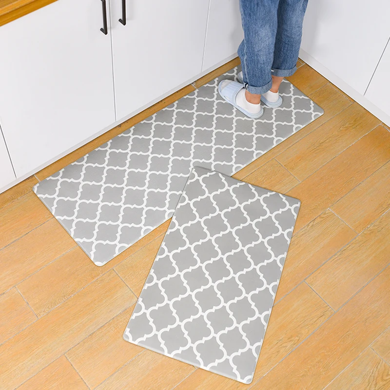 Eco-friendly Washable PVC Leather Cushioned Kitchen Floor PVC Memory Foam Mat
