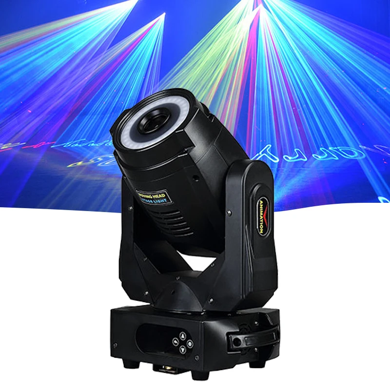 Профессиональный анимационный лазер 7 Вт rgb Полноцветный движущийся головной свет