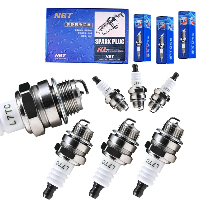 NBT Original OEM L7TC Spark Plugs for 2-Stroke Chainsaw Quality White Nickel Alloys Garden Machine Spark Plug Manufacturer