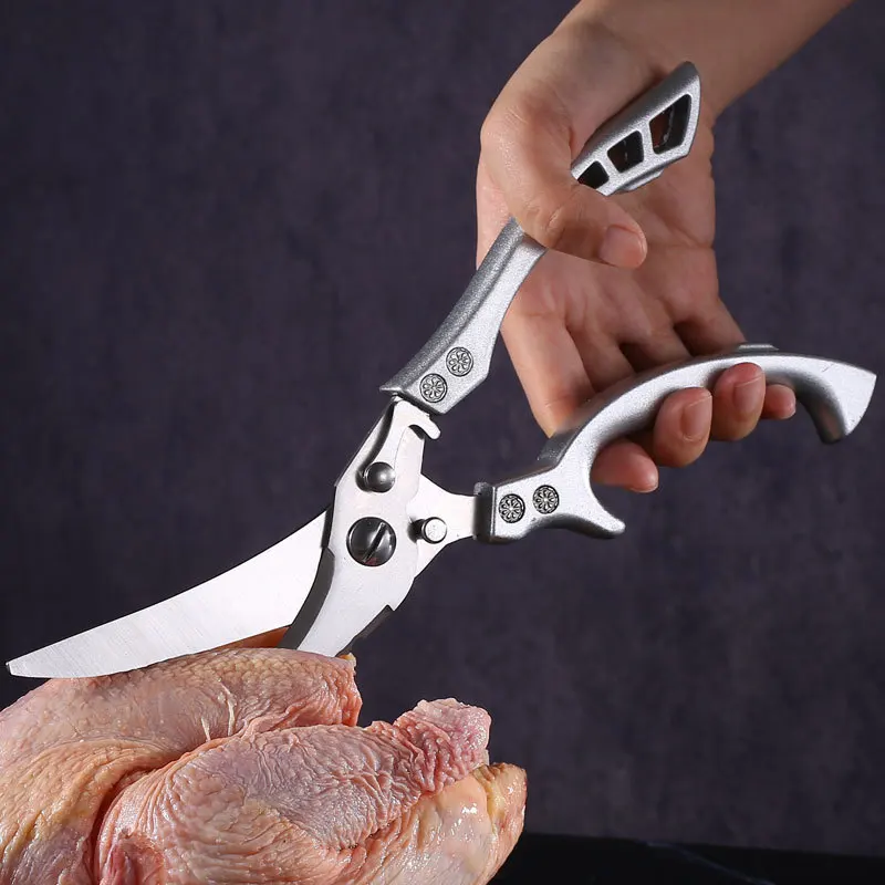 Bone Kitchen Shears Duck Fish Cutter Stainless Steel Fish Scissors Scale Clean Cook Scissors Knife Kitchen Scissors Chicken