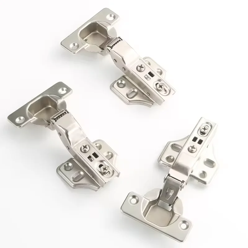 New Arrival 82g Slide on 4 Holes Hydraulic Cabinet Hinge Self Closing Face Frame Hinge for Sliding Bar Ball Cabinet