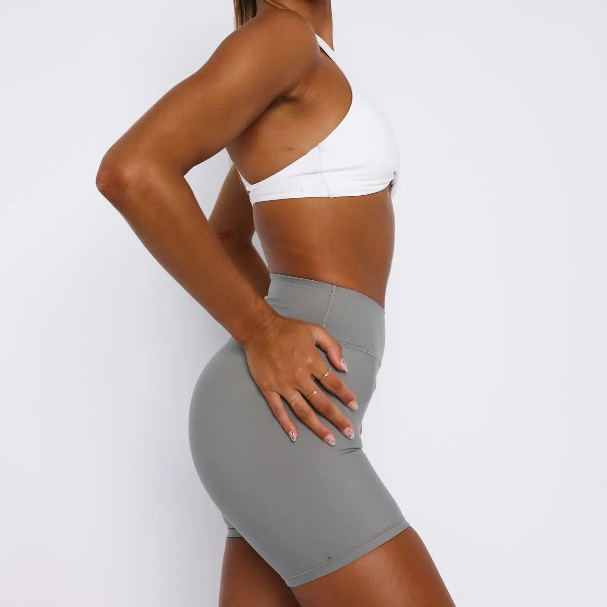 Workout Fitness Custom Soft Sexy Front Twist Sports Bra Soft Elastic Soft Compression Criss-Cross Back Gym Bra